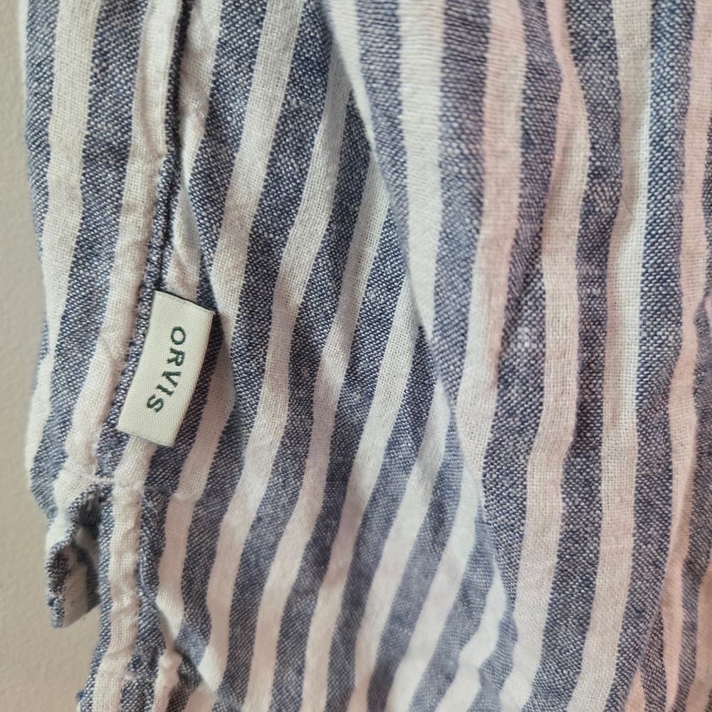 Orvis Blue and White Striped Shirt - Picture 4 of 6